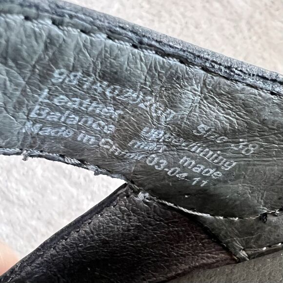 Dansko Solitaire Black Leather Mary Jane Clog Shoe Women 38 US 7.5-8 Casual Boho - Picture 13 of 16